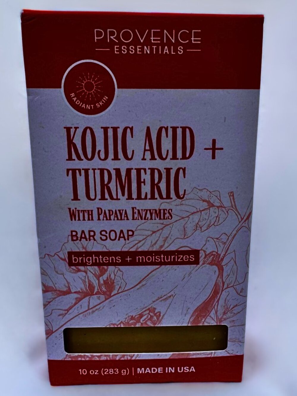 2 Pack Provence Essentials Bar Soap Kojic Acid + Turmeric With Papaya Enzymes